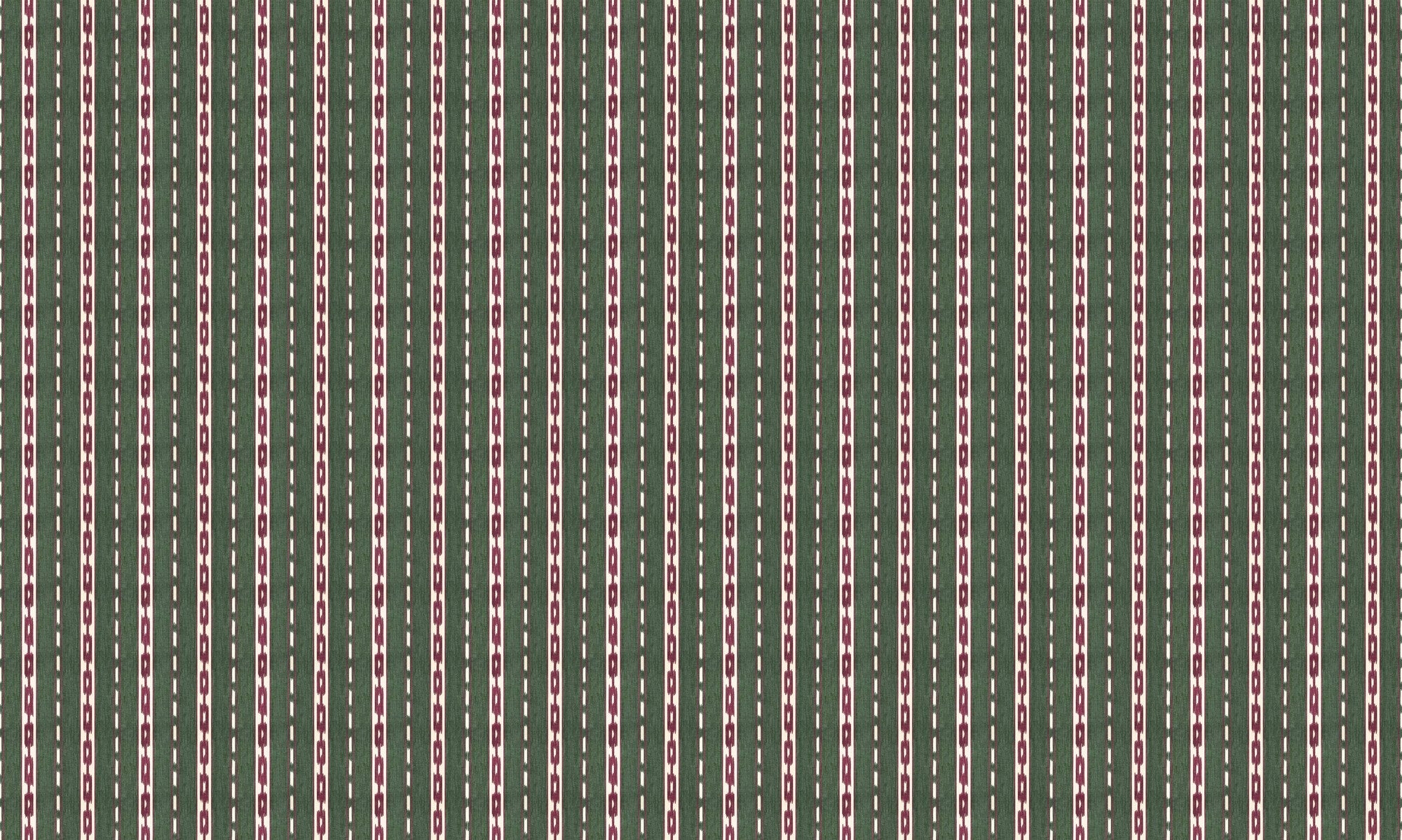 A00806 Kente Green Ikart Wallpaper by Coordonné