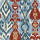 Uzbek Blue Ikart Wallpaper by Coordonné