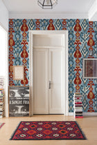 A00810 Uzbek Blue Ikart Wallpaper by Coordonné