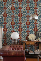 A00810 Uzbek Blue Ikart Wallpaper by Coordonné