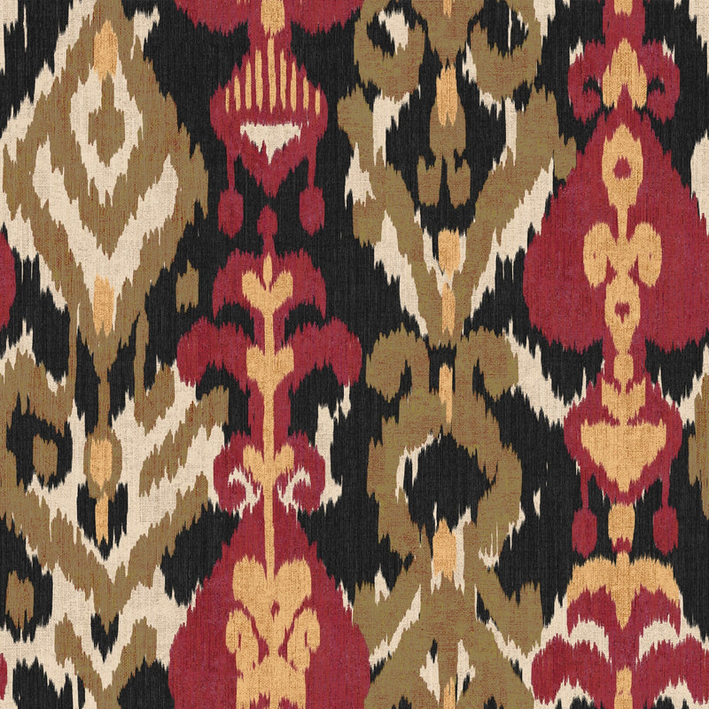 A00811 Uzbek Black Ikart Wallpaper by Coordonné