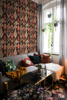 A00811 Uzbek Black Ikart Wallpaper by Coordonné