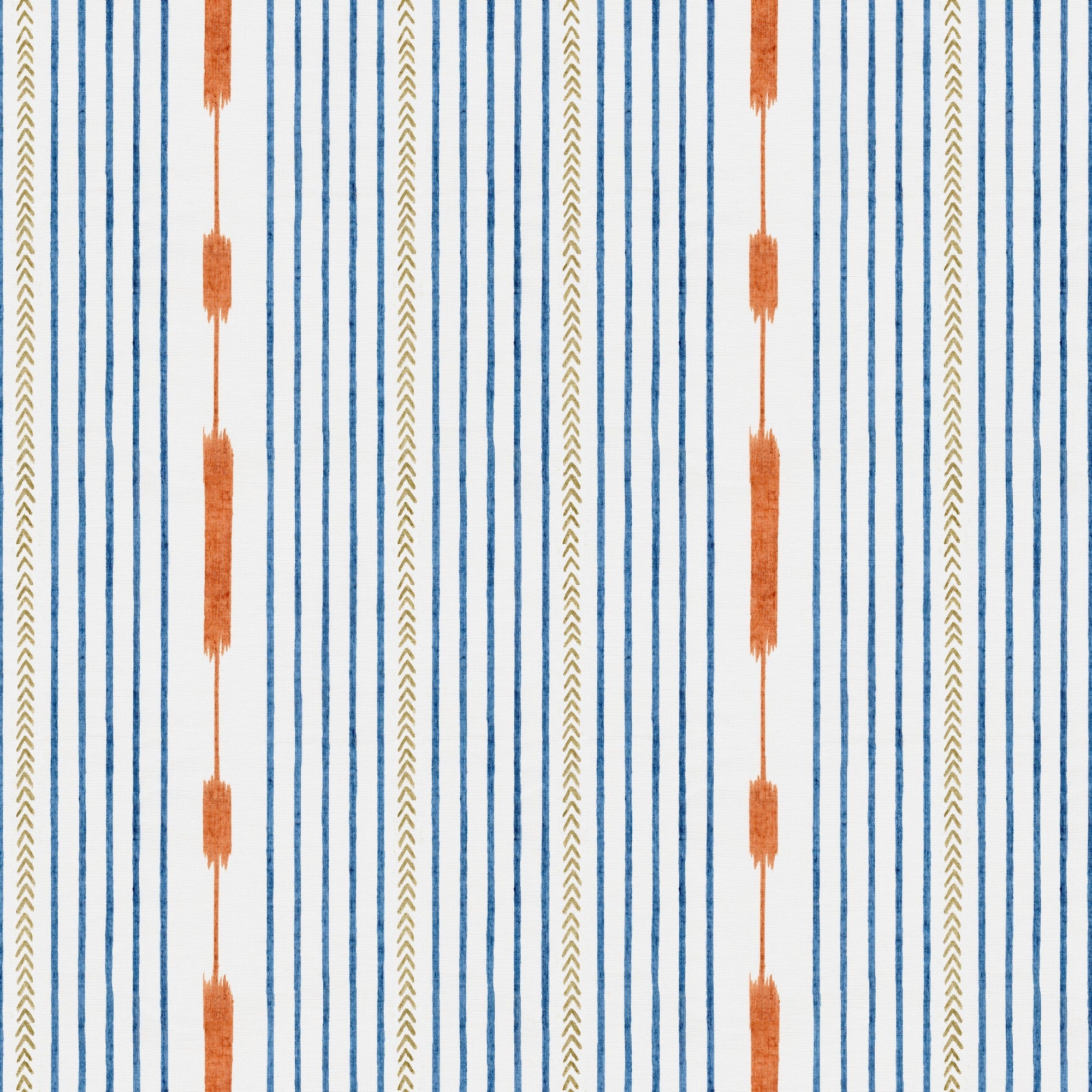 A00817 Huipil Blue Ikart Wallpaper by Coordonné