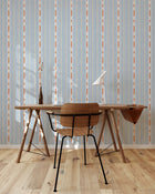 A00817 Huipil Blue Ikart Wallpaper by Coordonné