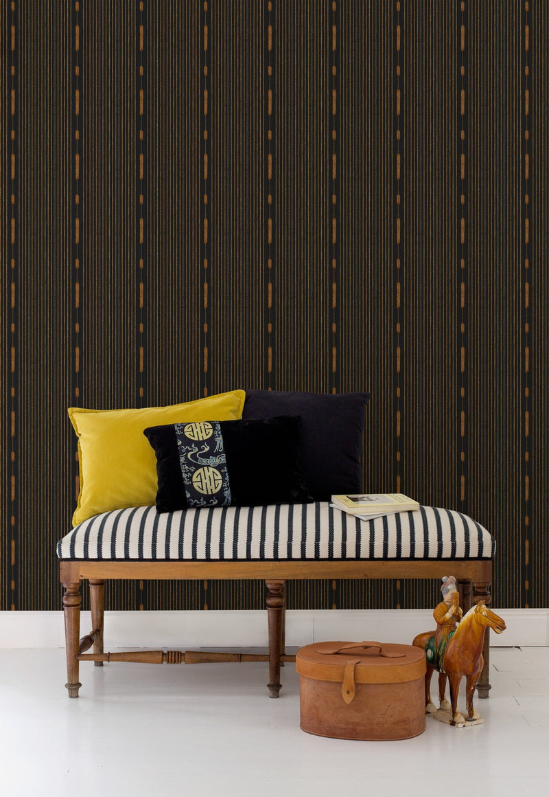A00820 Huipil Ink Ikart Wallpaper by Coordonné
