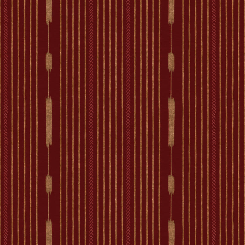 A00821 Huipil Wine Ikart Wallpaper by Coordonné