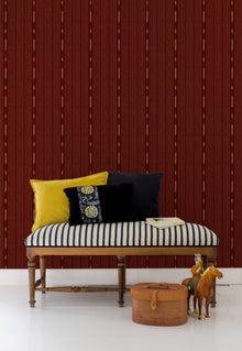 A00821 Huipil Wine Ikart Wallpaper by Coordonné