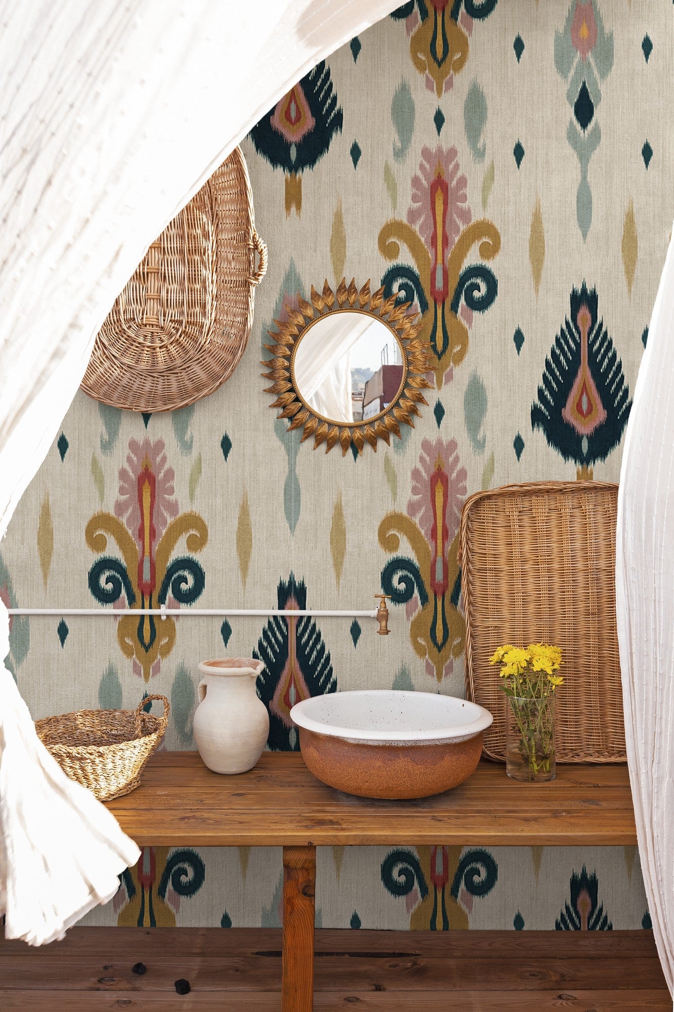 A00822 Sumba Cream Ikart Wallpaper by Coordonné