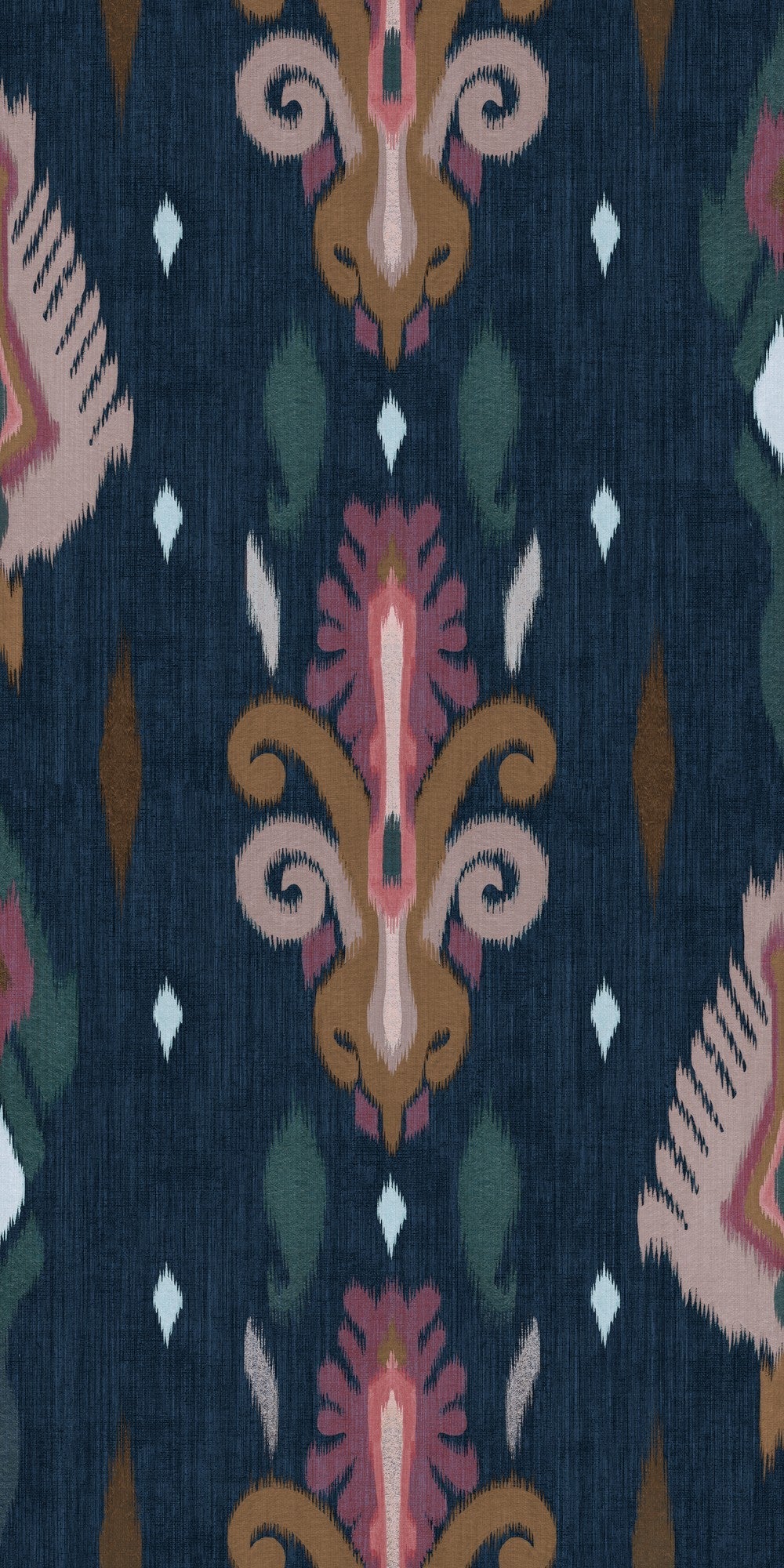 A00825 Sumba Navy Ikart Wallpaper by Coordonné