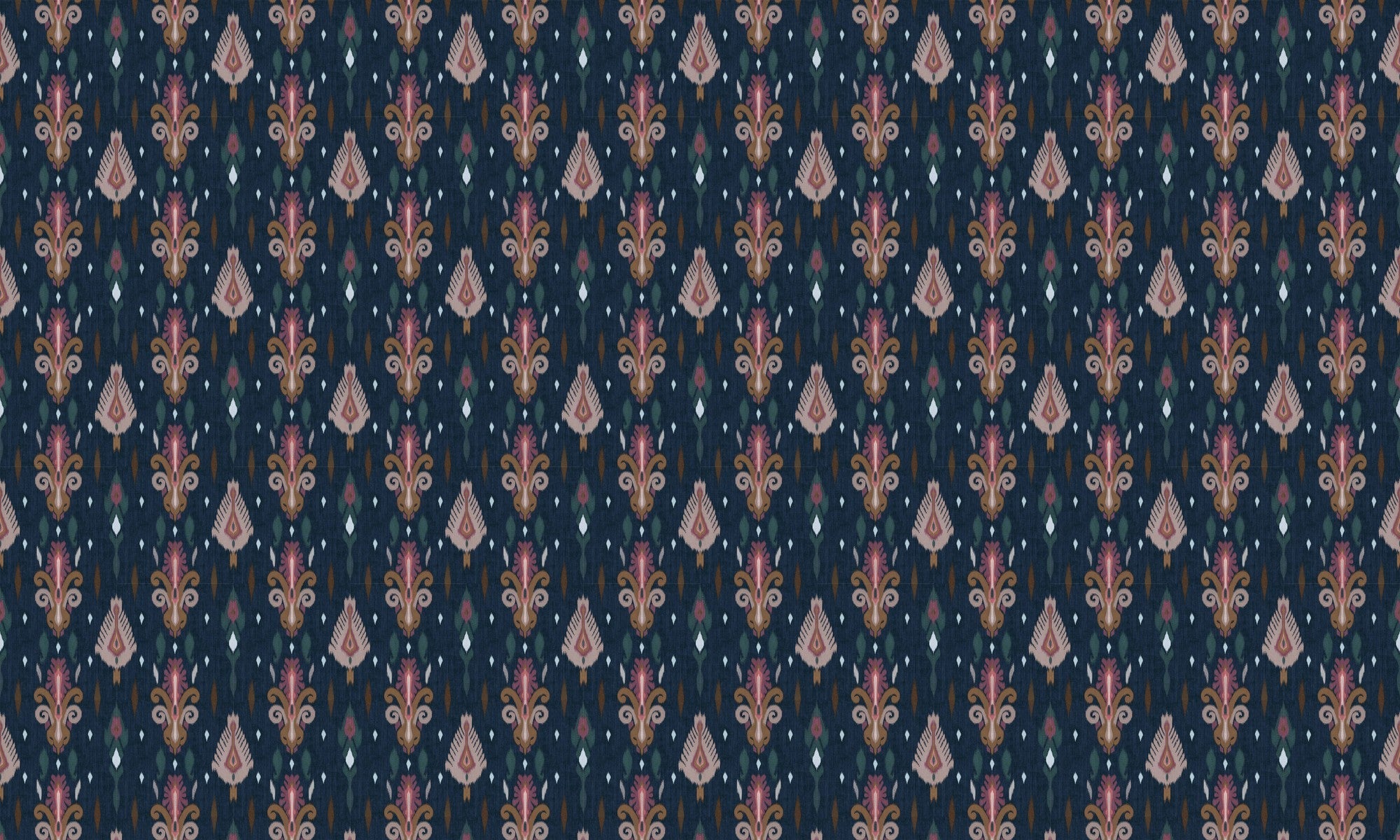 A00825 Sumba Navy Ikart Wallpaper by Coordonné