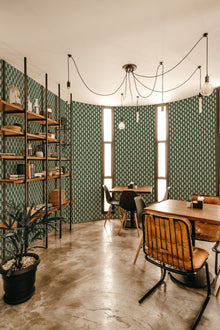 A00826 Llengües Green Ikart Wallpaper by Coordonné