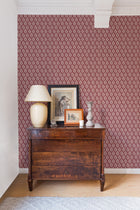A00836 Kasuri Wine Ikart Wallpaper by Coordonné