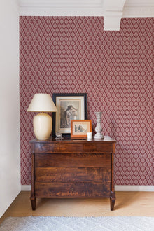A00836 Kasuri Wine Ikart Wallpaper by Coordonné