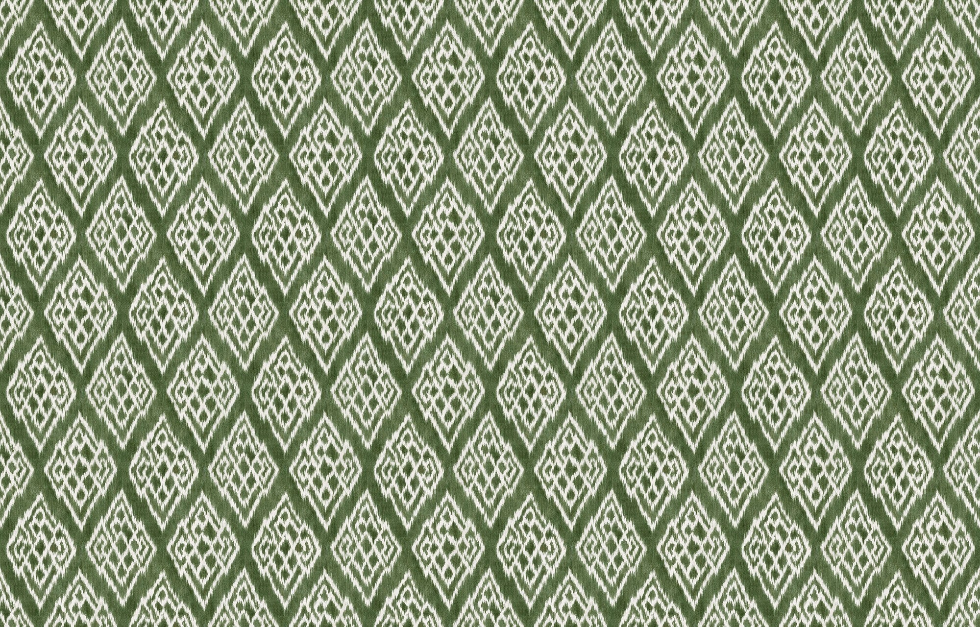 A00837 Kasuri Green Ikart Wallpaper by Coordonné