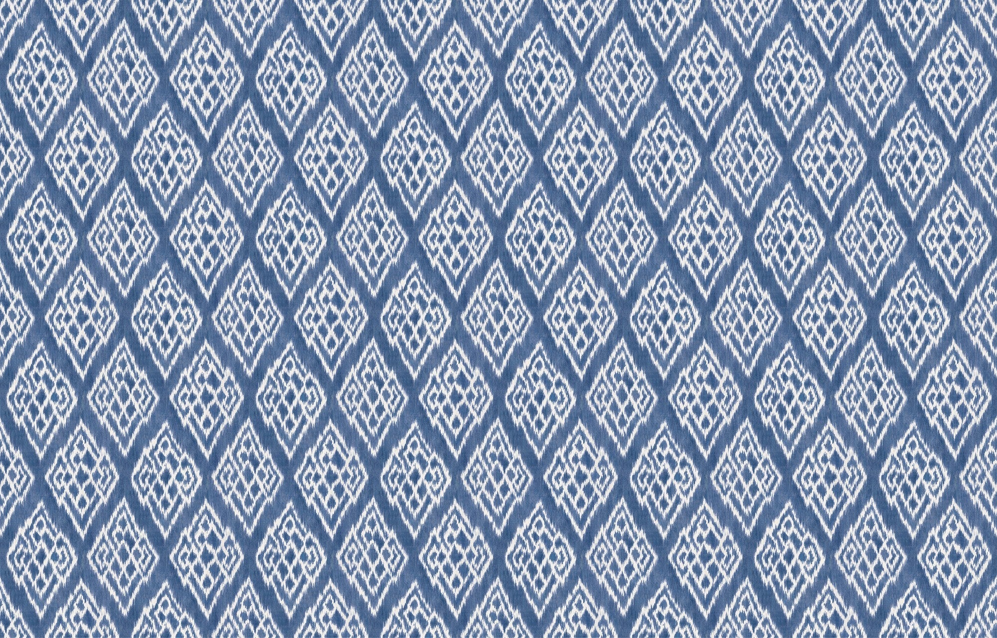 A00838 Kasuri Blue Ikart Wallpaper by Coordonné