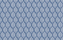 A00838 Kasuri Blue Ikart Wallpaper by Coordonné