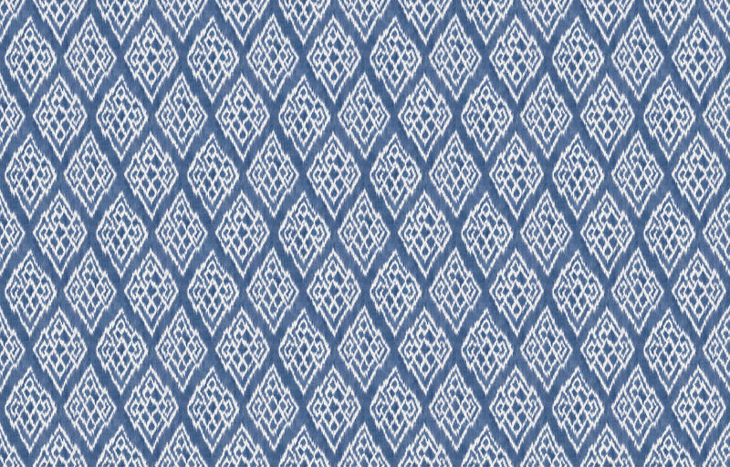 A00838 Kasuri Blue Ikart Wallpaper by Coordonné