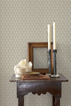 A00840 Kasuri Cream Ikart Wallpaper by Coordonné