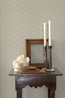 A00840 Kasuri Cream Ikart Wallpaper by Coordonné