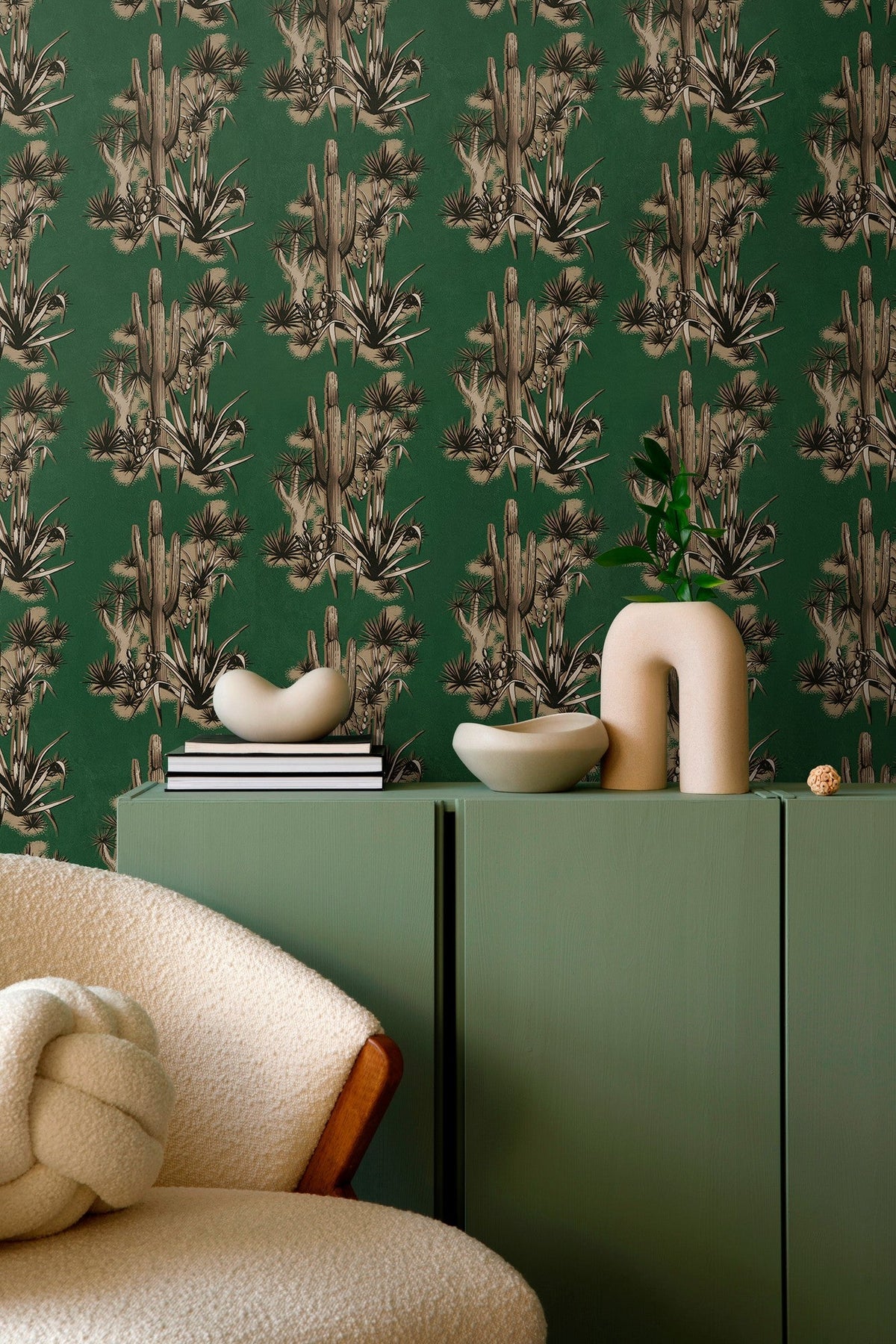 A00905 Grand Canyon Green Central Saint Martins Rest Time Wallpaper by Coordonné