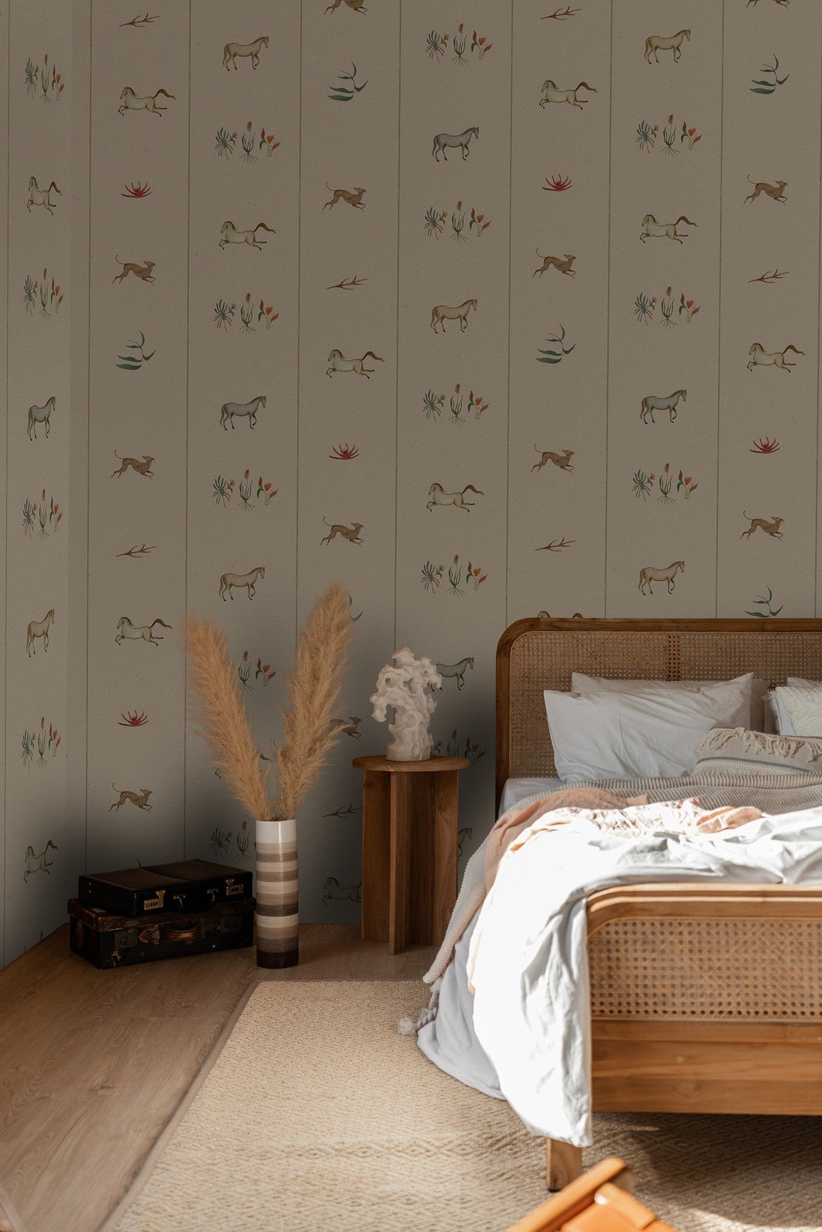 A00909 Bike ride Beige Central Saint Martins Rest Time Wallpaper by Coordonné