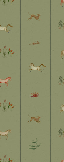 A00910 Bike ride Green Central Saint Martins Rest Time Wallpaper by Coordonné