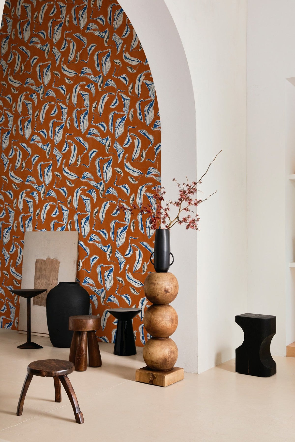 A00912 Moroccan branches Clay Central Saint Martins Rest Time Wallpaper by Coordonné