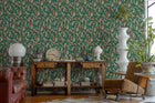 A00914 Moroccan branches Turquoise Central Saint Martins Rest Time Wallpaper by Coordonné
