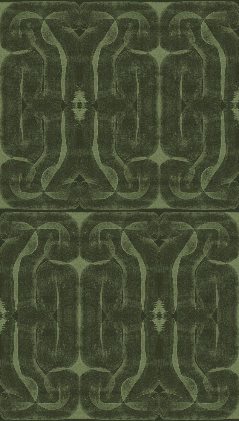 A00918 Infinity strokes Green Central Saint Martins Rest Time Wallpaper by Coordonné