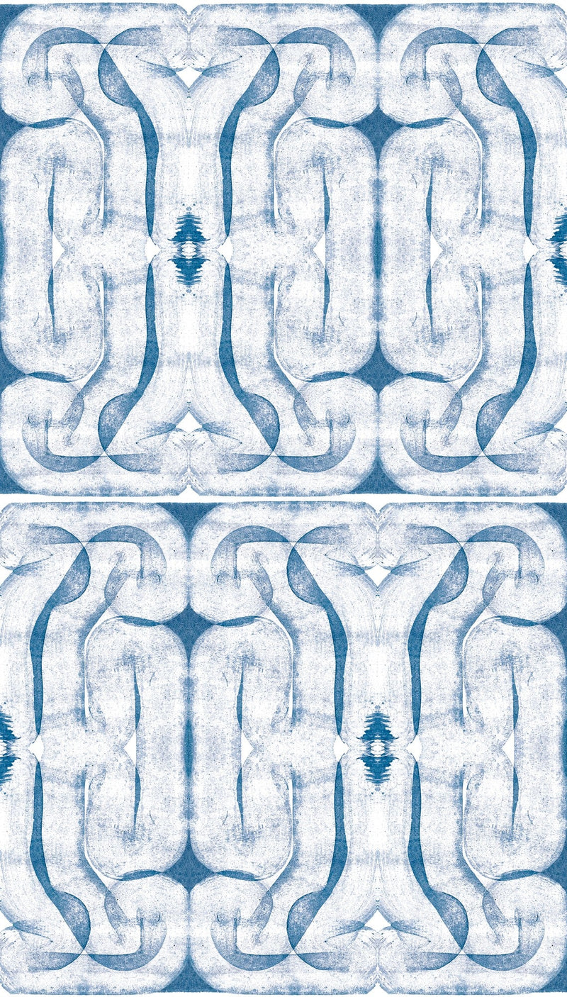 A00920 Infinity strokes Blue Central Saint Martins Rest Time Wallpaper by Coordonné