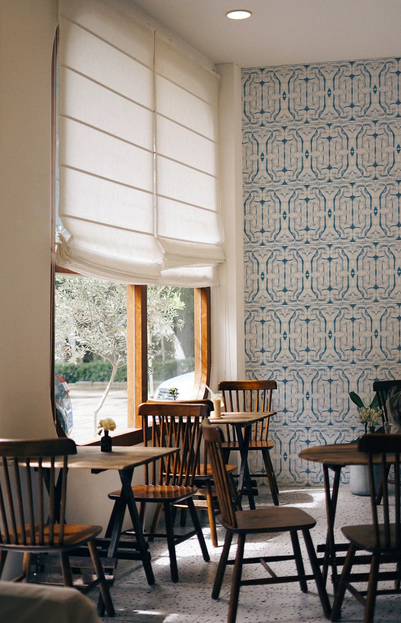 A00920 Infinity strokes Blue Central Saint Martins Rest Time Wallpaper by Coordonné