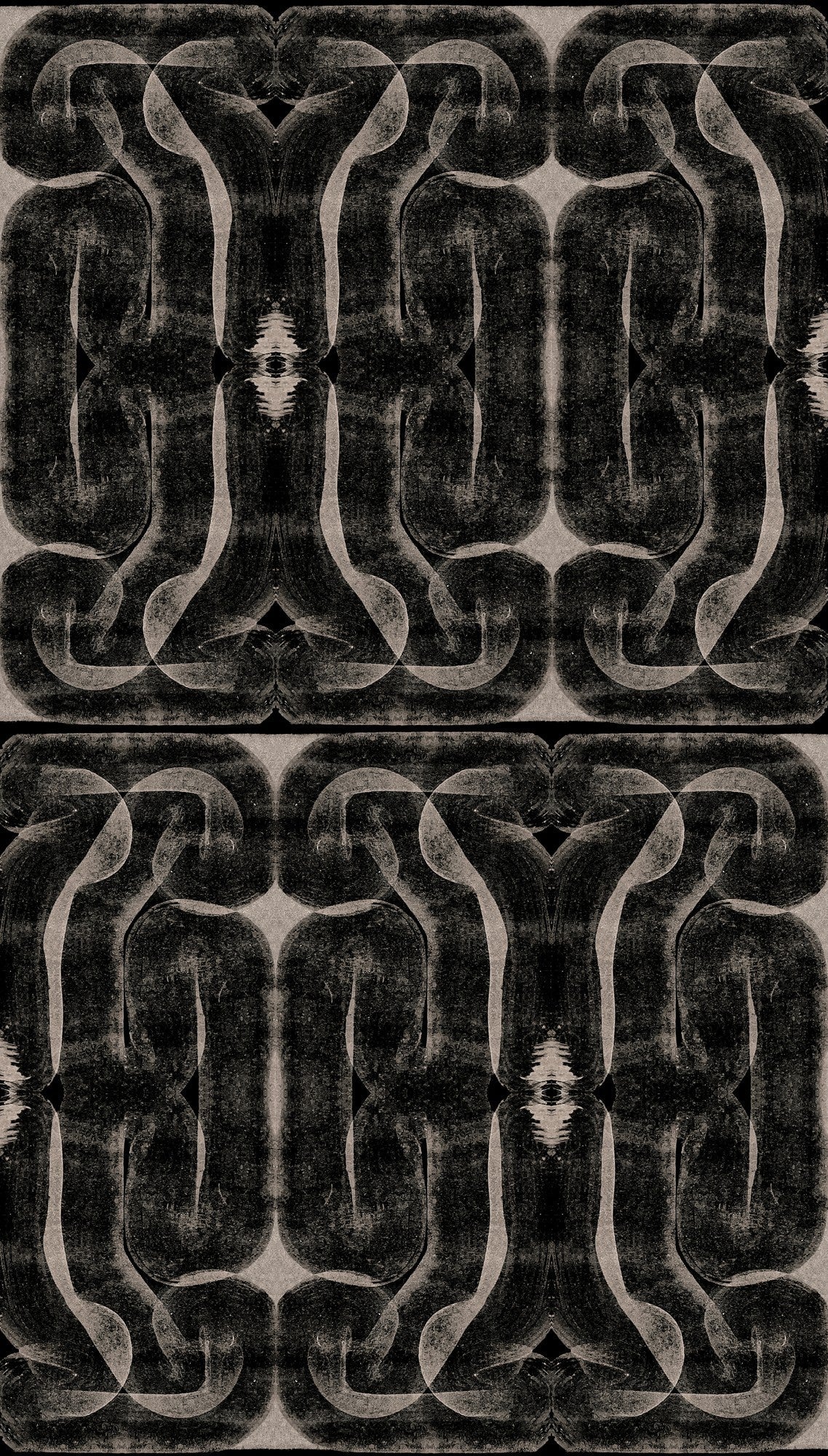 A00921 Infinity strokes Black Central Saint Martins Rest Time Wallpaper by Coordonné
