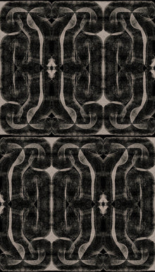A00921 Infinity strokes Black Central Saint Martins Rest Time Wallpaper by Coordonné