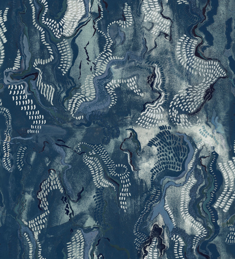 A00922 Timeless stones Blue Central Saint Martins Rest Time Wallpaper by Coordonné