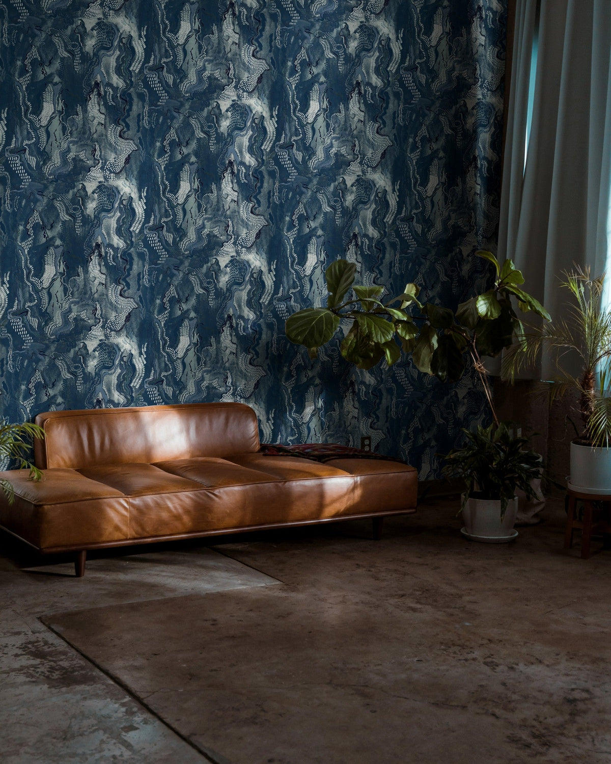 A00922 Timeless stones Blue Central Saint Martins Rest Time Wallpaper by Coordonné