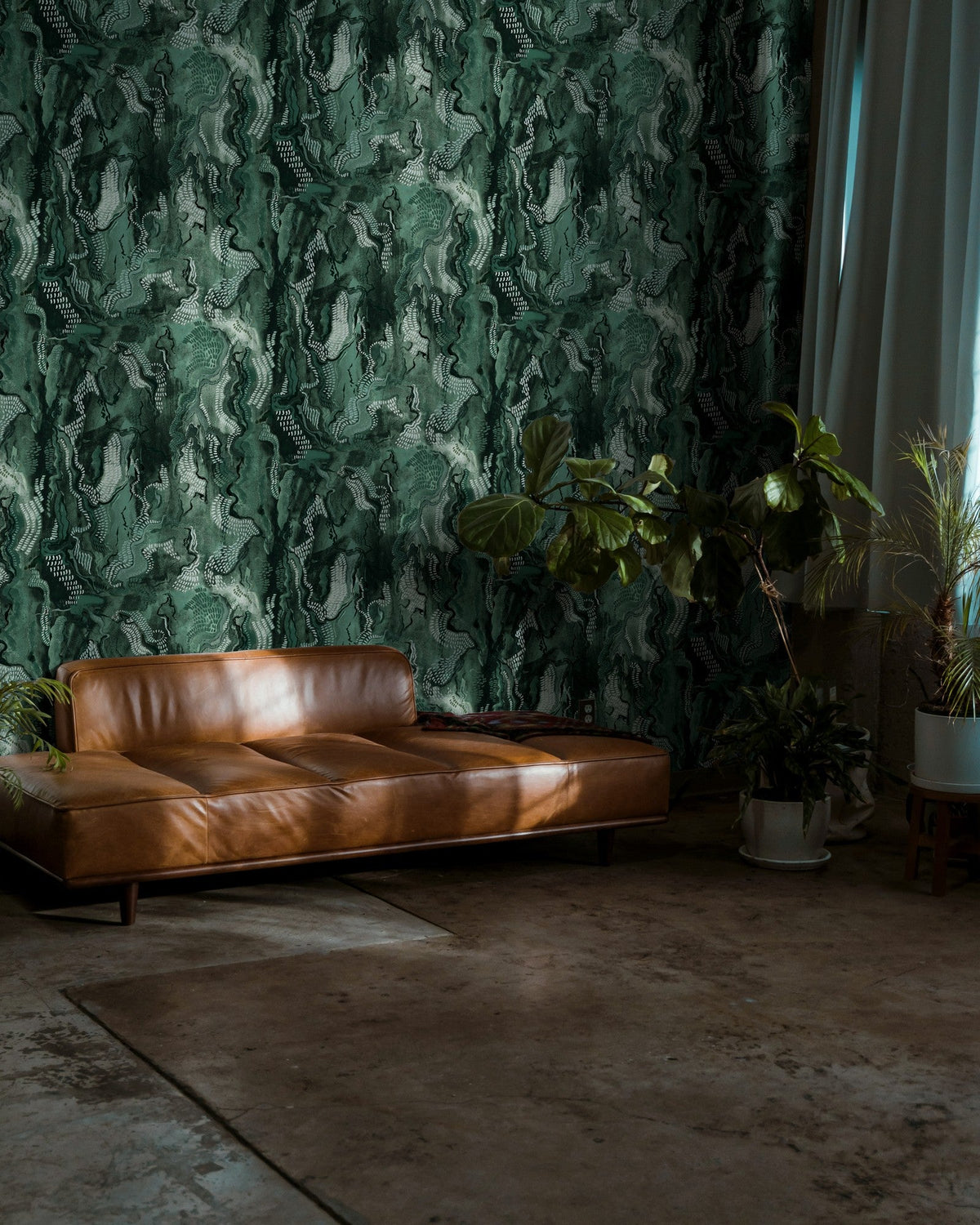 A00923 Timeless stones Green Central Saint Martins Rest Time Wallpaper by Coordonné