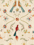 Metaphoric Birds Fawn Central Saint Martins Rest Time Wallpaper by Coordonné