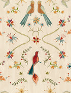 A00927 Metaphoric birds Fawn Central Saint Martins Rest Time Wallpaper by Coordonné