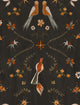 Metaphoric Birds Black Central Saint Martins Rest Time Wallpaper by Coordonné