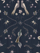 A00929 Metaphoric birds Blue Central Saint Martins Rest Time Wallpaper by Coordonné