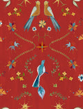 Metaphoric Birds Red Central Saint Martins Rest Time Wallpaper by Coordonné