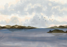 A00931 Dungeness view Blue Central Saint Martins Rest Time Mural by Coordonné (400x280cm)