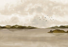A00933 Dungeness view Beige Central Saint Martins Rest Time Mural by Coordonné (400x280cm)