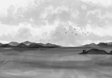A00934 Dungeness view Black Central Saint Martins Rest Time Mural by Coordonné (400x280cm)