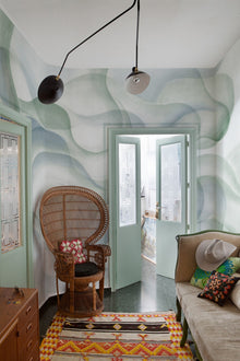 A00938 My cave Emerald Central Saint Martins Rest Time Mural by Coordonné (400x280cm)