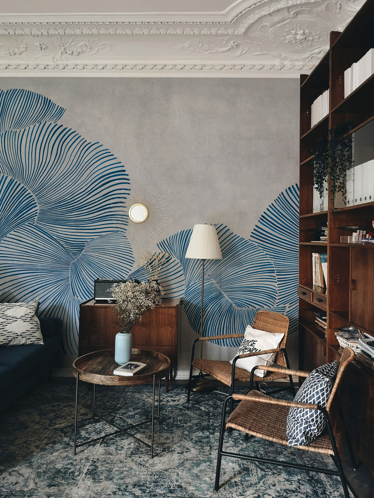 A00943 Diving moment Blue Central Saint Martins Rest Time Mural by Coordonné (400x280cm)