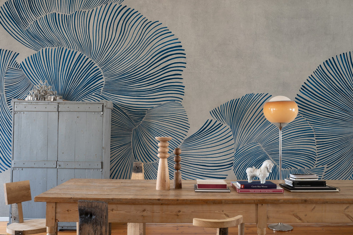 A00943 Diving moment Blue Central Saint Martins Rest Time Mural by Coordonné (400x280cm)
