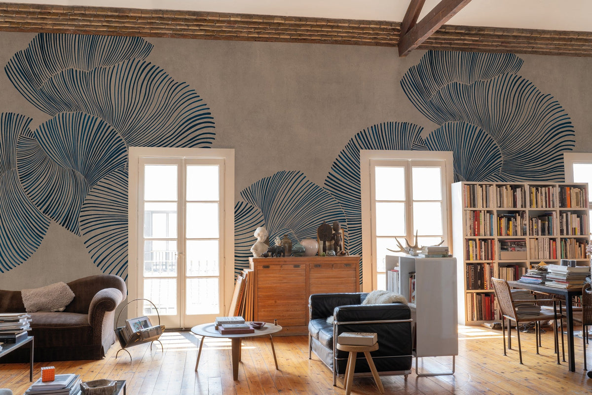 A00943 Diving moment Blue Central Saint Martins Rest Time Mural by Coordonné (400x280cm)