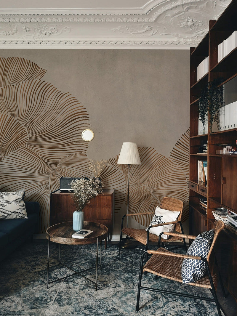 A00944 Diving moment Beige Central Saint Martins Rest Time Mural by Coordonné (400x280cm)