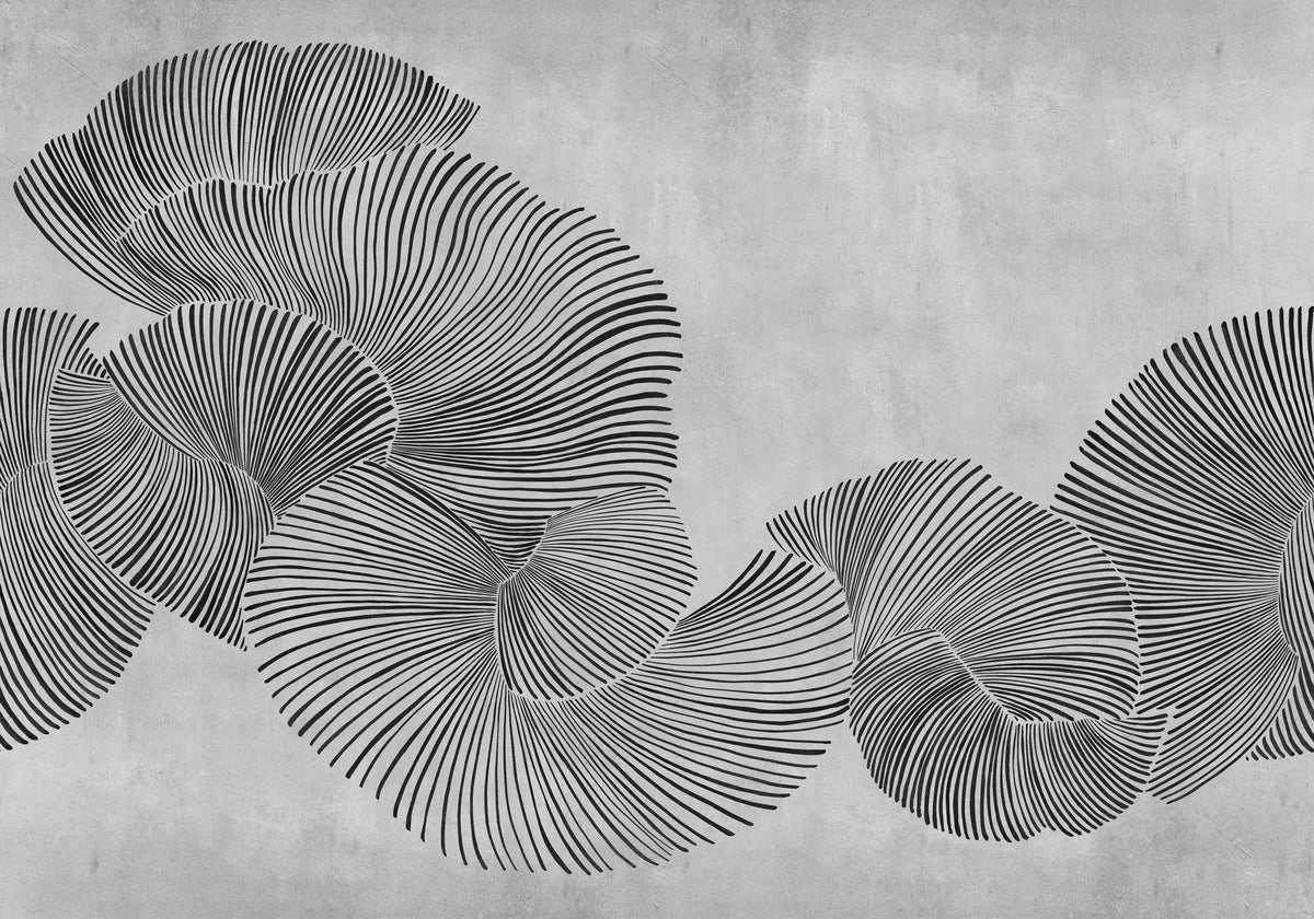 A00946 Diving moment Black Central Saint Martins Rest Time Mural by Coordonné (400x280cm)